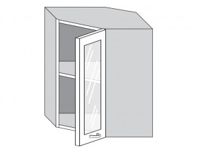 1.60.3у Шкаф настенный (h=720) угловой на 600мм со стекл. дверцей в Покачах - pokachi.magazin-mebel74.ru | фото