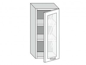 19.40.3 Шкаф настенный (h=913) на 400мм с 1-ой стекл. дверцей в Покачах - pokachi.magazin-mebel74.ru | фото