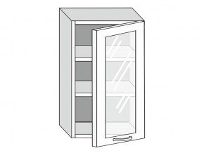 19.50.3 Шкаф настенный (h=913) на 500мм с 1-ой стекл. дверцей в Покачах - pokachi.magazin-mebel74.ru | фото