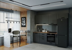 Кухонный гарнитур Антрацит 2550 в Покачах - pokachi.magazin-mebel74.ru | фото