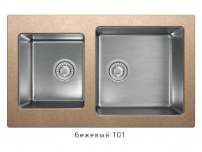 Мойка комбинированная Tolero twist TTS-840 Бежевый 101 в Покачах - pokachi.magazin-mebel74.ru | фото