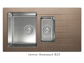 Мойка комбинированная Tolero twist TTS-890 Темно-бежевый 823 в Покачах - pokachi.magazin-mebel74.ru | фото