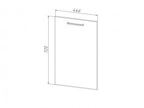 П 45 Комплект для посудомоечной машины 450 мм (цоколь + фасад) ЛДСП в Покачах - pokachi.magazin-mebel74.ru | фото