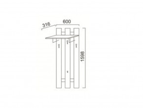 ПР-13 Вешалка в Покачах - pokachi.magazin-mebel74.ru | фото